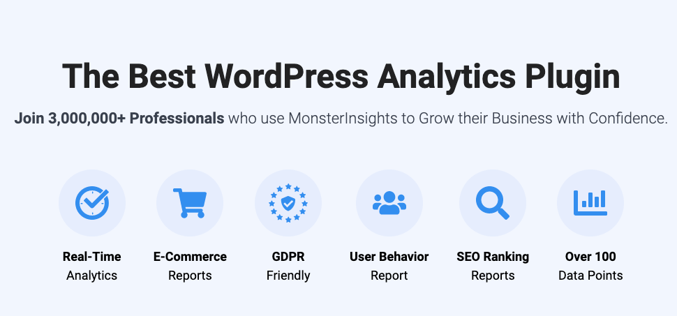 monsterinsights- wordpress analytics, reports and more