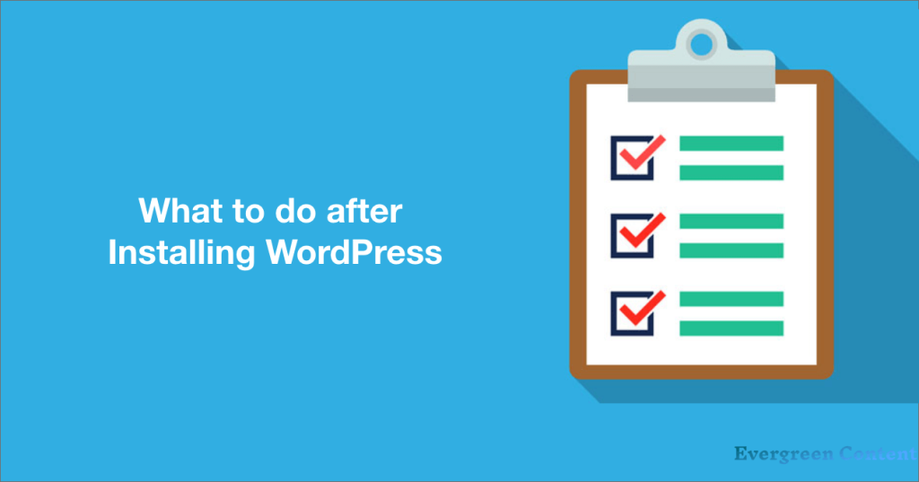 what-to-do-after-installing-WordPress