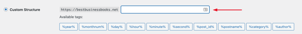 permalink setting overview